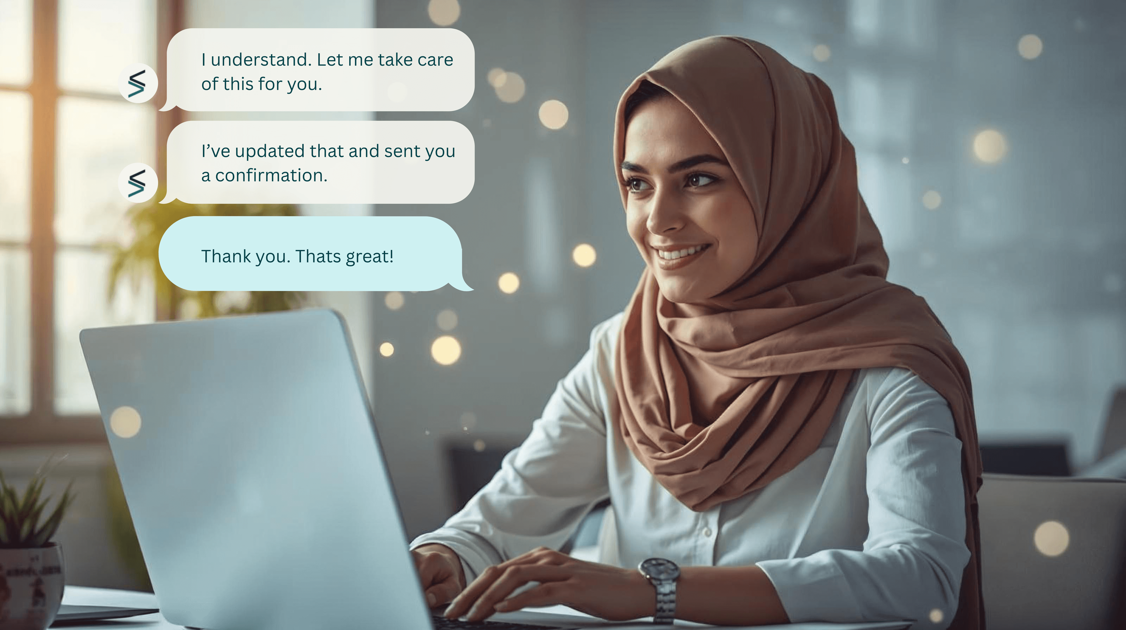 AI Agent Human-like Conversations Interface